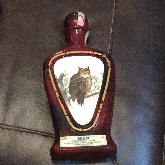 🦌 Vintage Owl Jim Beam Whiskey Bourbon Bottle Collectible 🦌 - Picture 1 of 4